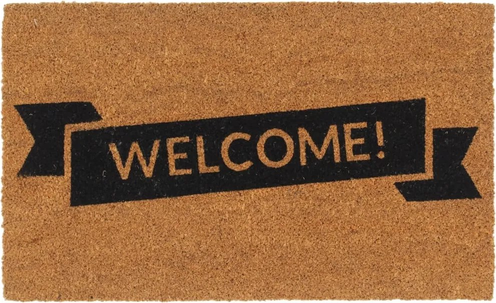 vidaXL Covoraș de ușă, natural, 45x75 cm, fibre de cocos