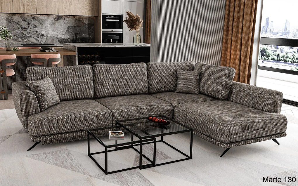 Colțar lemn masiv Extensibil Leona Depozitare 280x178cm Personalizabil