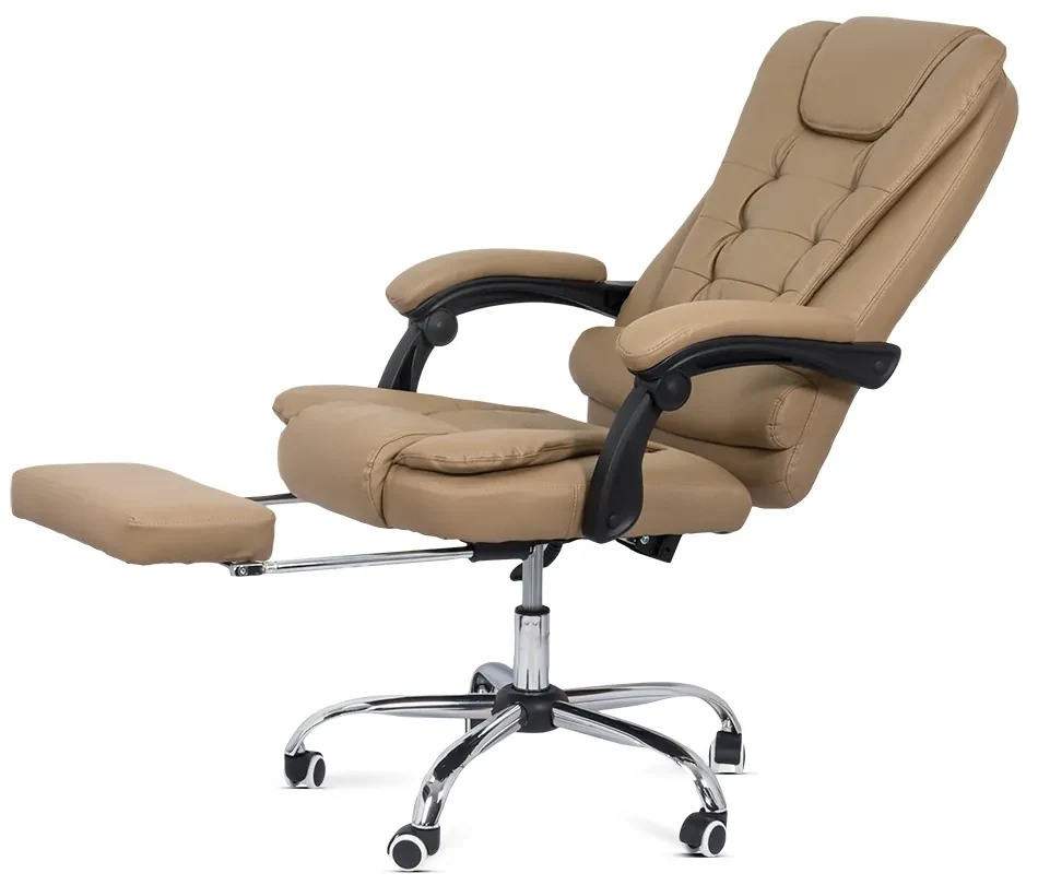 Scaun directorial cu suport de picioareOFF 418 crem