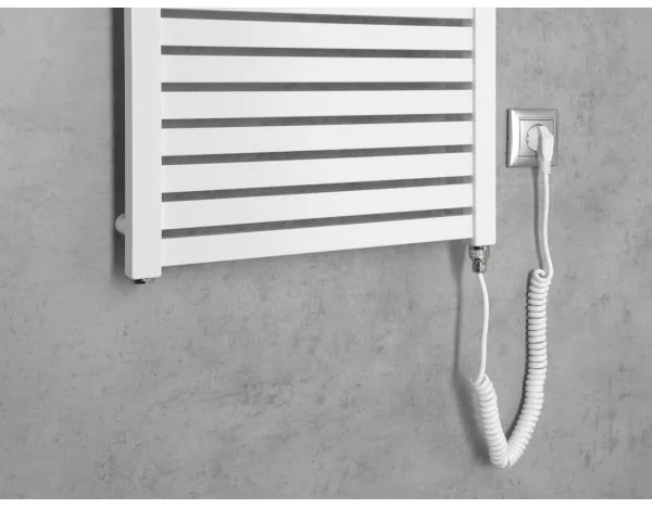 Radiator portprosop electric pentru baie Aqualine TONDI-E 500W/230V 133 cm alb