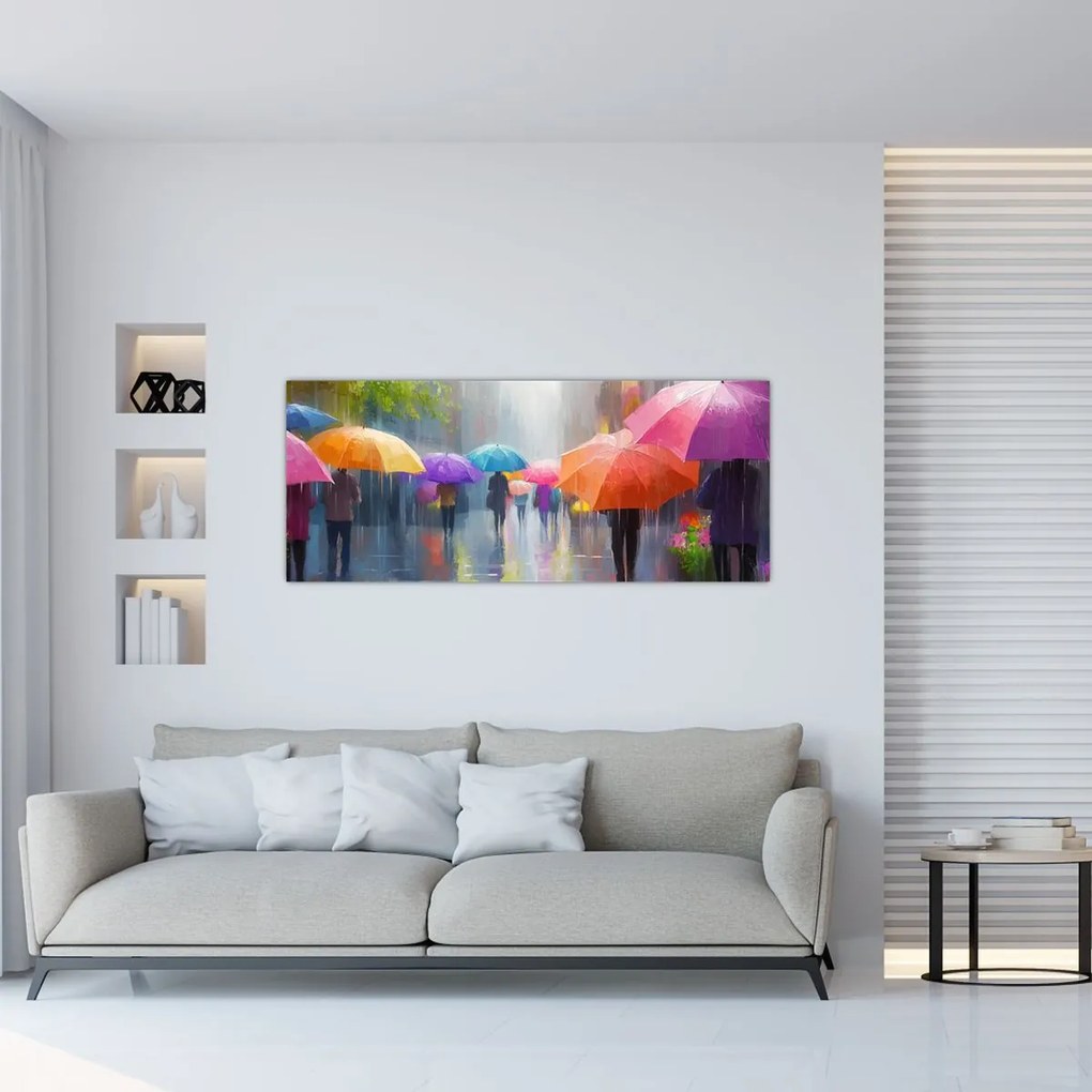 Tablou - Zi ploioasă (120x50 cm)