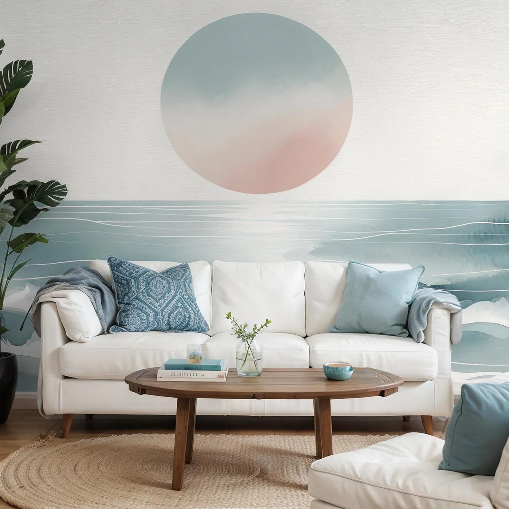 Fototapet - Soare deasupra oceanului (147x102 cm)