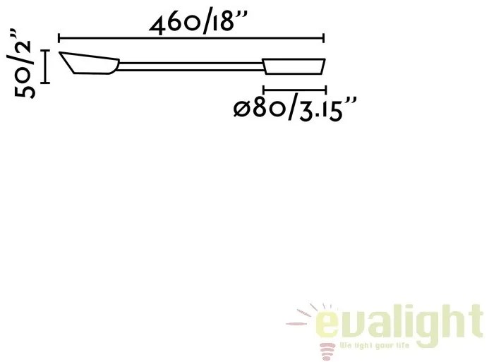 Aplica de perete LED stil modern BOKEN alba 41031