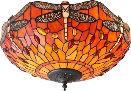 Endon 70721 - Plafonieră Tiffany DRAGONFLY, 2 x E27 (max. 60 W), 230 V, diametru 41 cm