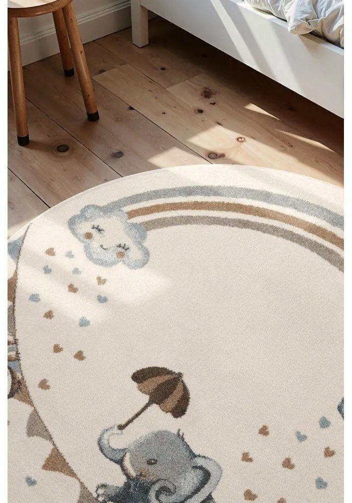 Covor pentru copii crem ø160 cm Walk like an Elephant Rainbow – Villeroy&amp;Boch