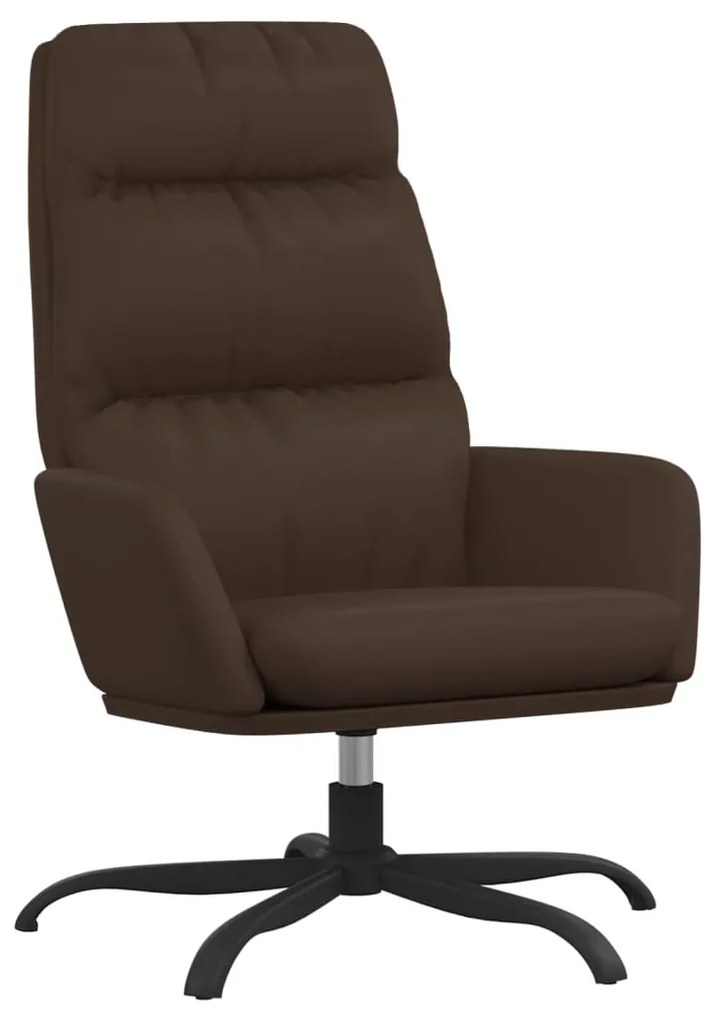 341143 vidaXL Scaun de relaxare, maro, piele ecologică