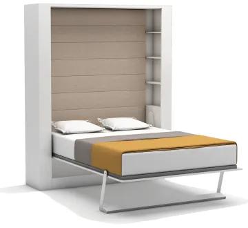 Pat Rabatabil Dublu cu somiera inclusa + 2 tablii tapitate  - Nova Queen Bed (150X200)