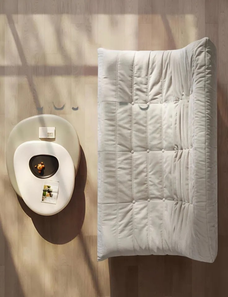 Canapea Lounge din Memory Foam HD – Premium, 1450 x 110 x 75 cm, Confort care Revine la Formă (Culoare: Caramiziu)