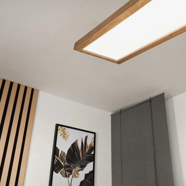 Brilagi - Aplică de baie LED WOODY FRAME LED/40W/230V 120x30 cm IP44 stejar