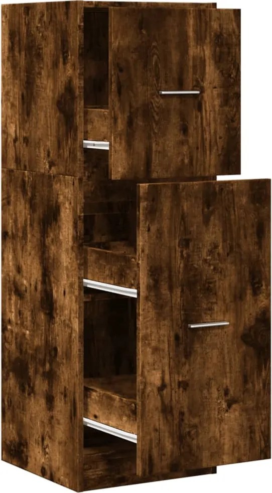 vidaXL Dulap de farmacie stejar fumuriu, 40x41x118 cm, lemn prelucrat