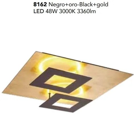 Plafoniera LED design ambiental DALIA Black/ gold
