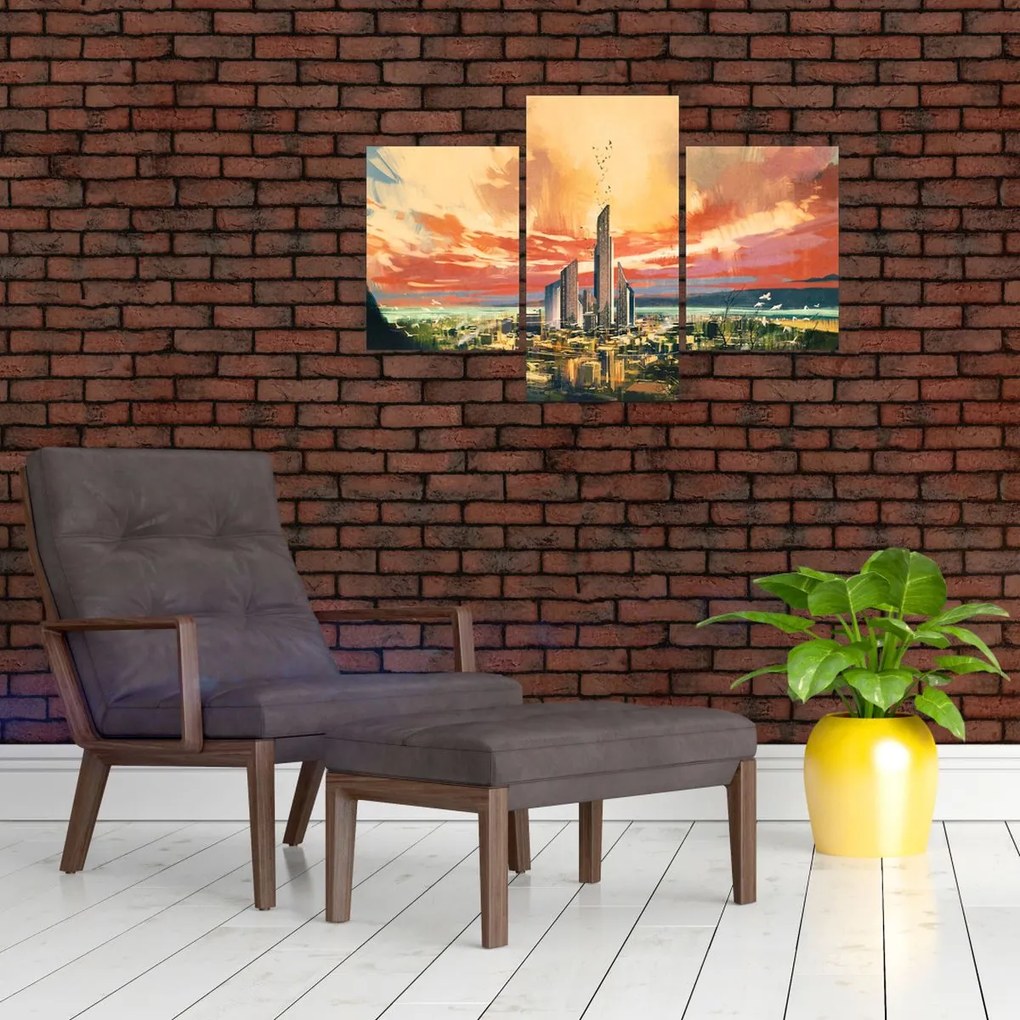 Tablou - Orașul pictat (90x60 cm)