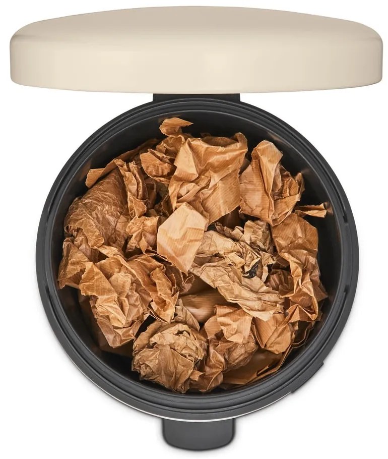 Coș de gunoi bej cu pedală din oțel 30 l NewIcon – Brabantia