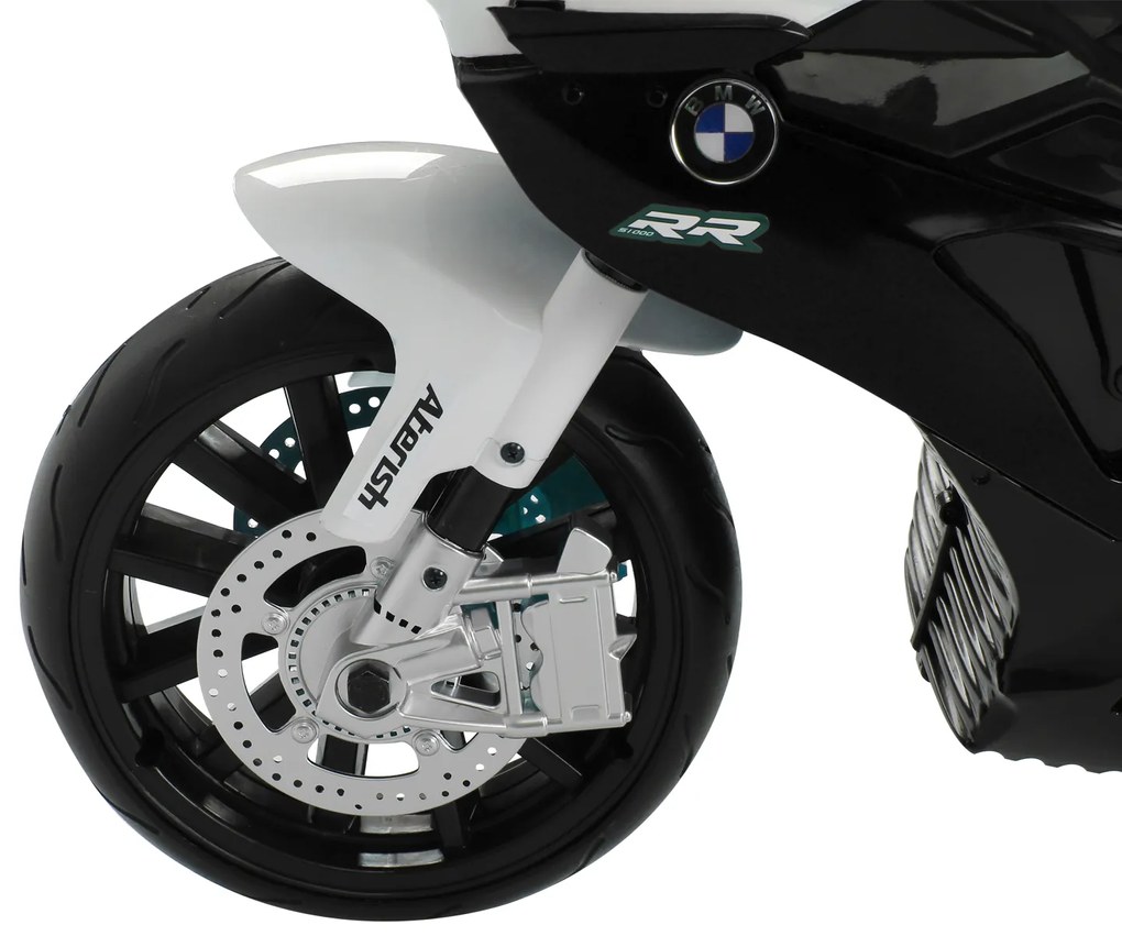 HOMCOM Motoreta Electrica BMW RR pentru Copii 12V, Negru si Alb