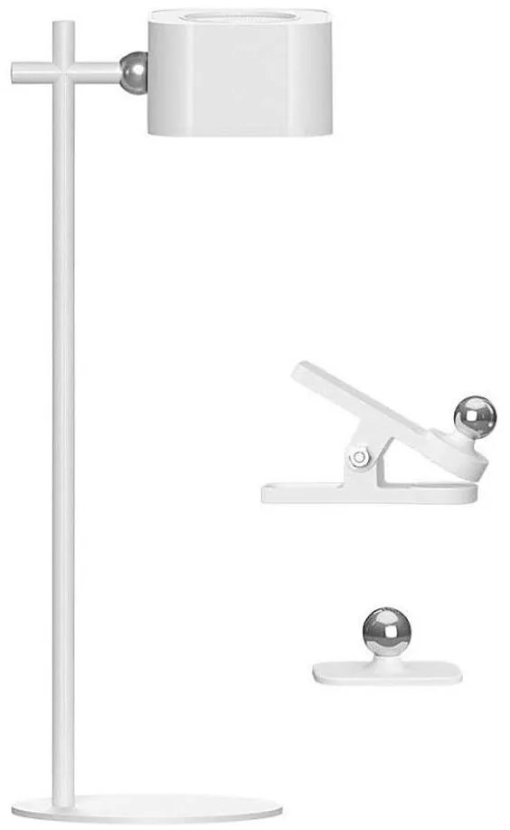 Lampă LED birou magnetică reglabilă 4în1 LED/3W/5V 3000-6000K 1800mAh albă