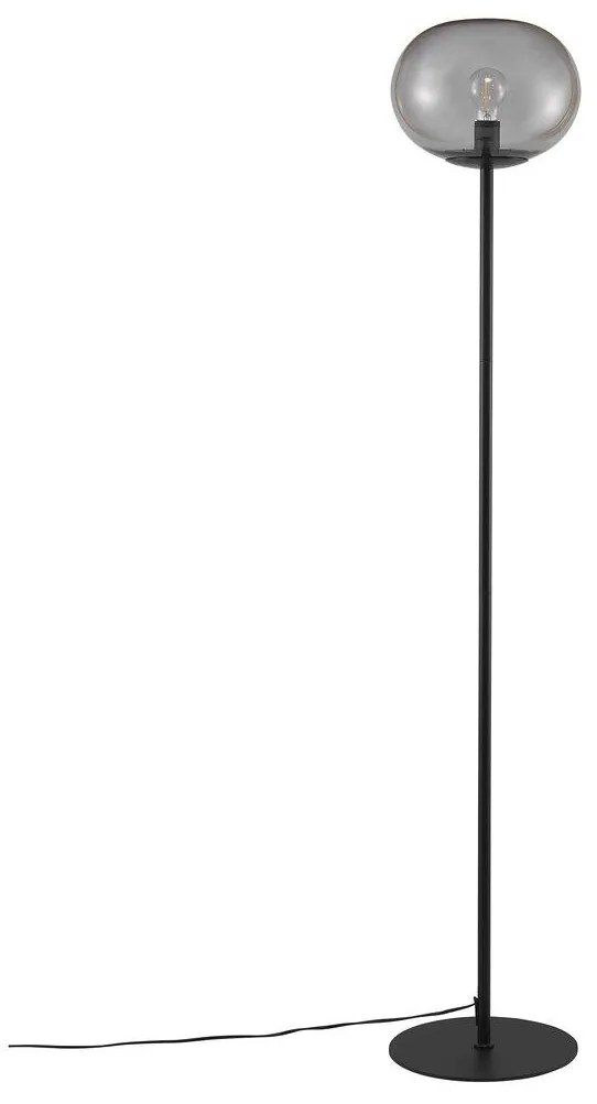 Lampadar, Lampa de podea design nordic Alton, negru/ fumuriu 2010514047 NL