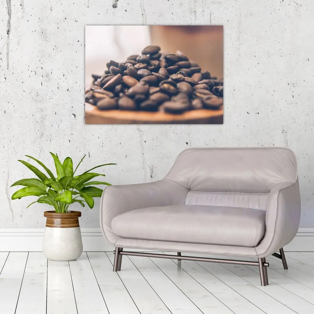 Tablou pe sticlă cu cafea (70x50 cm)