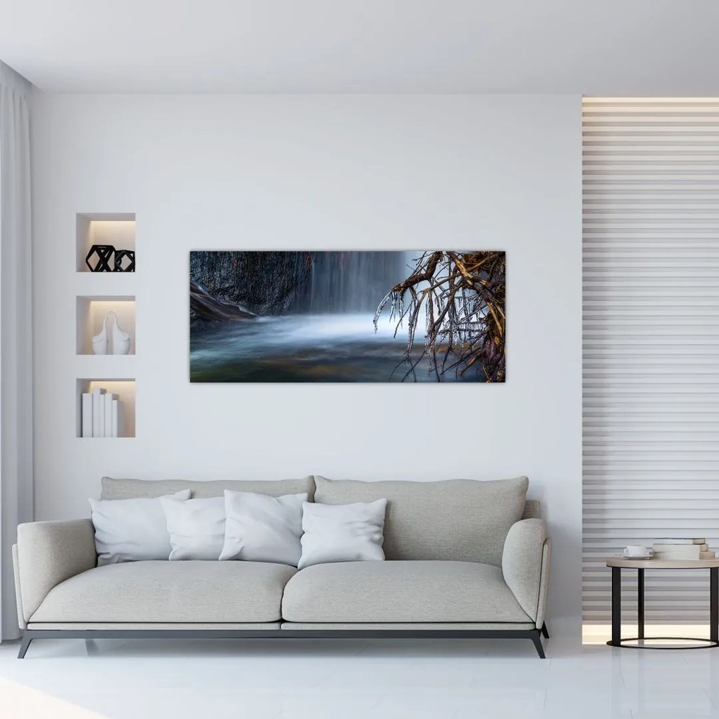 Tablou - Laguna de iarnă (120x50 cm)