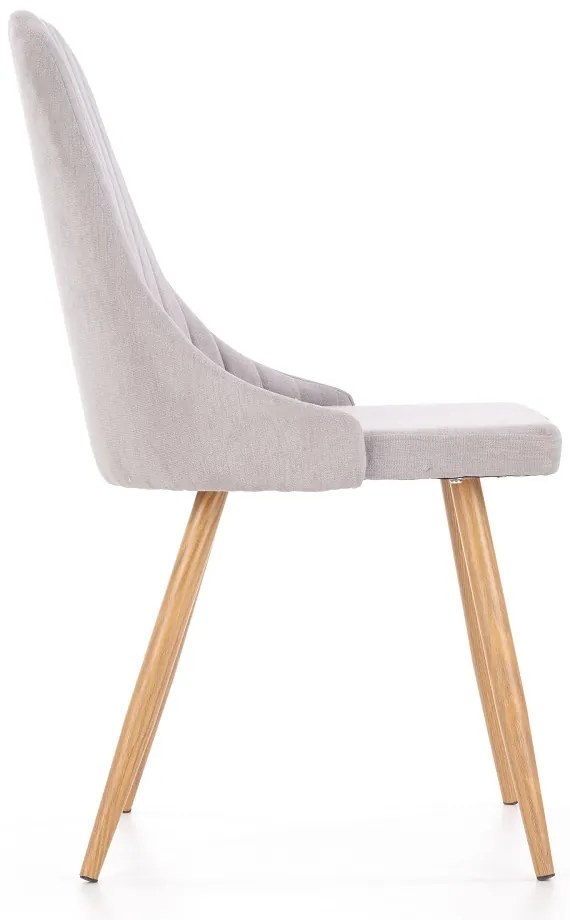 Scaun de bucaterie Tadeo, gri/fag