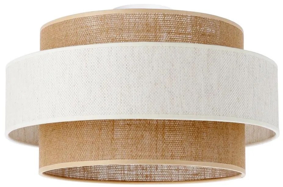 Plafonieră BOHO 1xE27/60W/230V Ø 40 cm, crem/iută