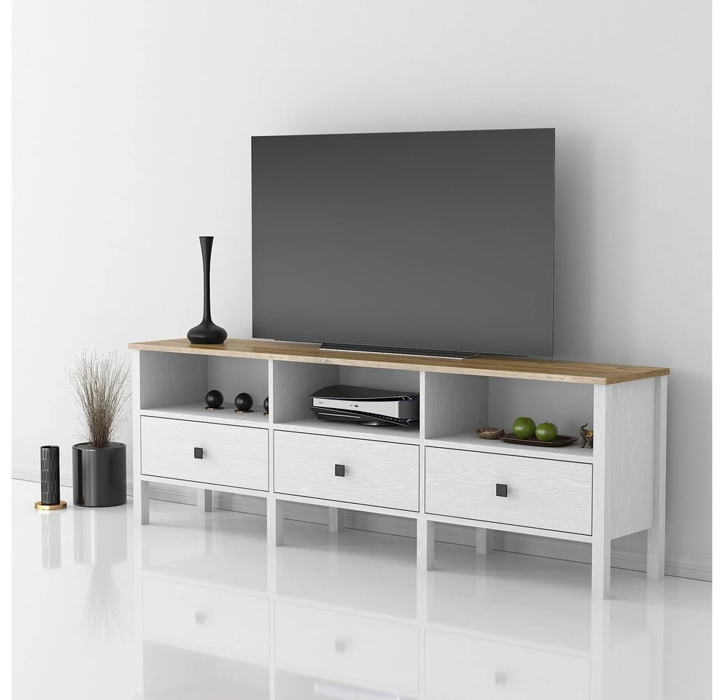 Masă TV/Dulap Franc 36 (lemn alb). 1107904