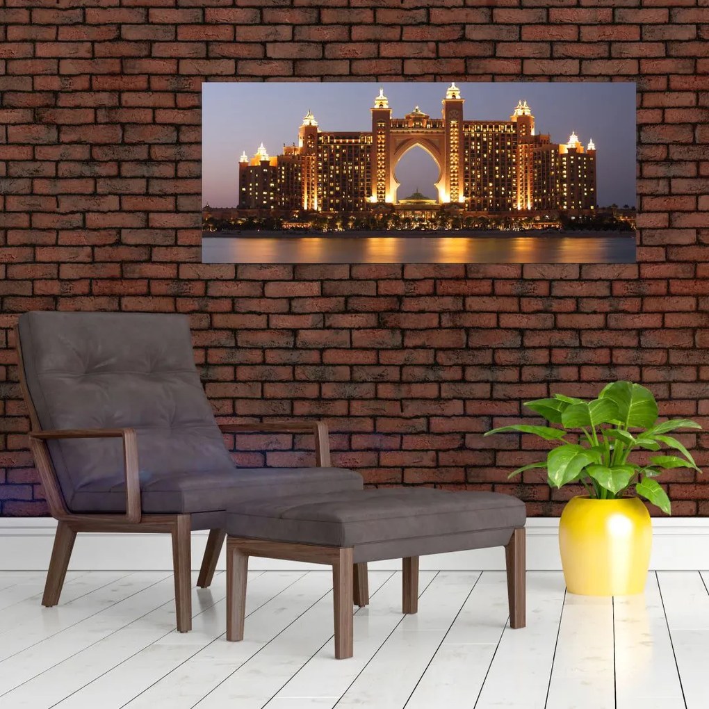 Tablou construcției în Dubai (120x50 cm)