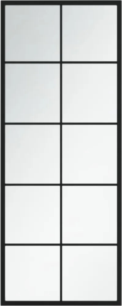 vidaXL Oglindă de perete, negru, 100x40 cm, metal