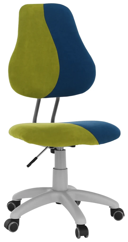 Scaun rotativ reglabil, verde/albastru/gri, RAIDON