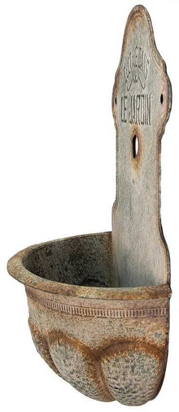 Suport decorativ de perete, din metal, aspect vintage