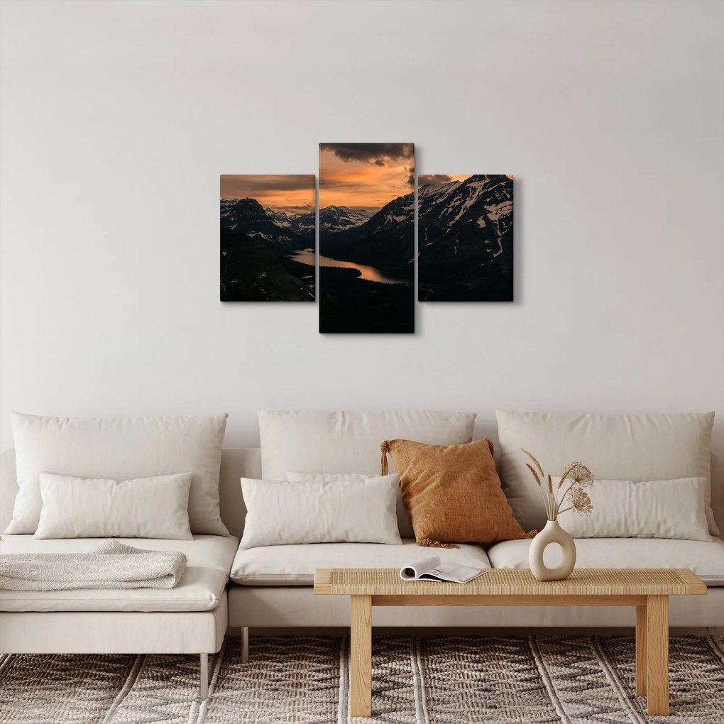 Tablou - Lac între munți (90x60 cm)