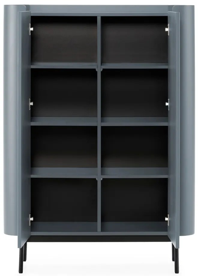 Dulap albastru prăfuit 100x140x40 cm Willa – MOME