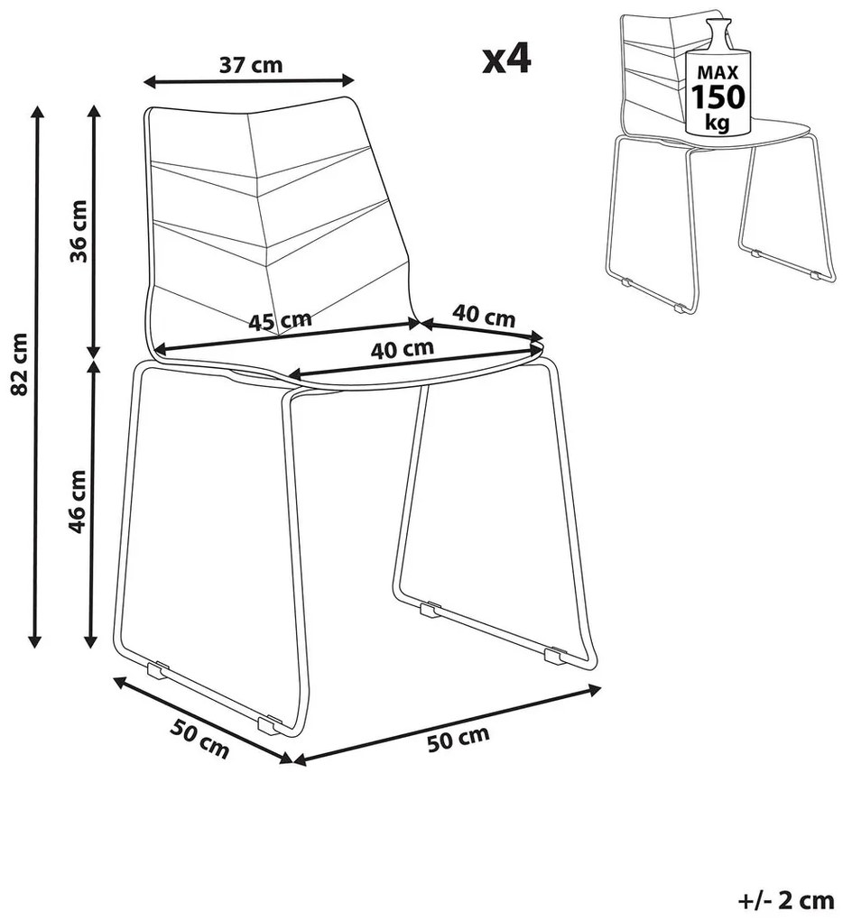 Set 4 buc scaun tip bar Huxley (bej). 1079215
