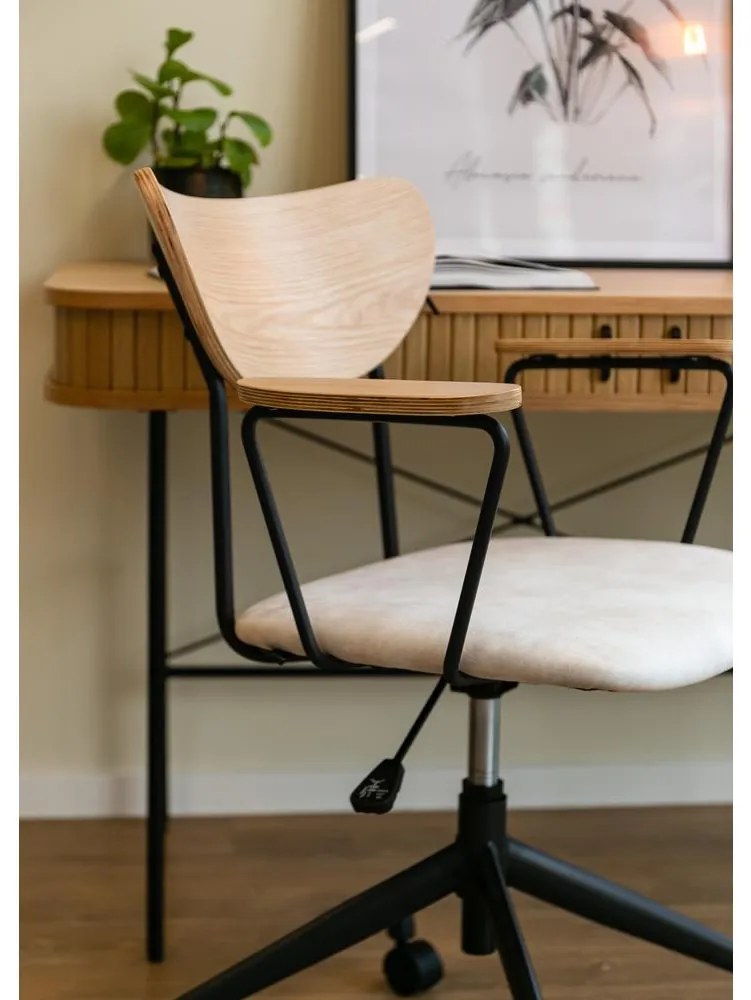 Scaun de birou Flat (bej + negru). 1098960