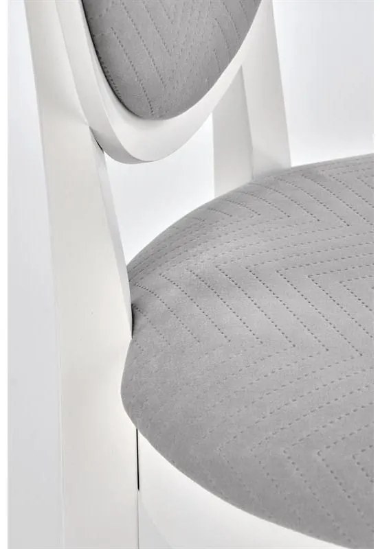Scaun de sufragerie Velly (Alb + Gri). 1048927