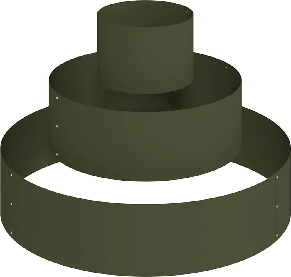 vidaXL Vază pentru Grădină Verde măsliniu 90 x 90 x 20 cm