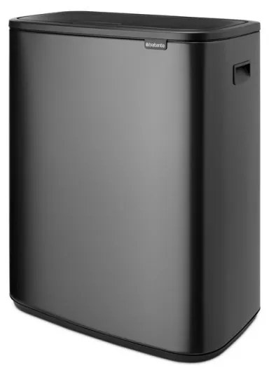 Cos de gunoi Brabantia Bo Touch 1008858, 60 L, Deschidere lina si silentioasa, Deschidere mare, Gri