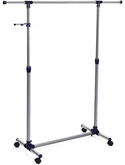 Cuier Cu Roti Nuovo, Otel inoxidabil, (97-165)x44x(87-150) Cm
