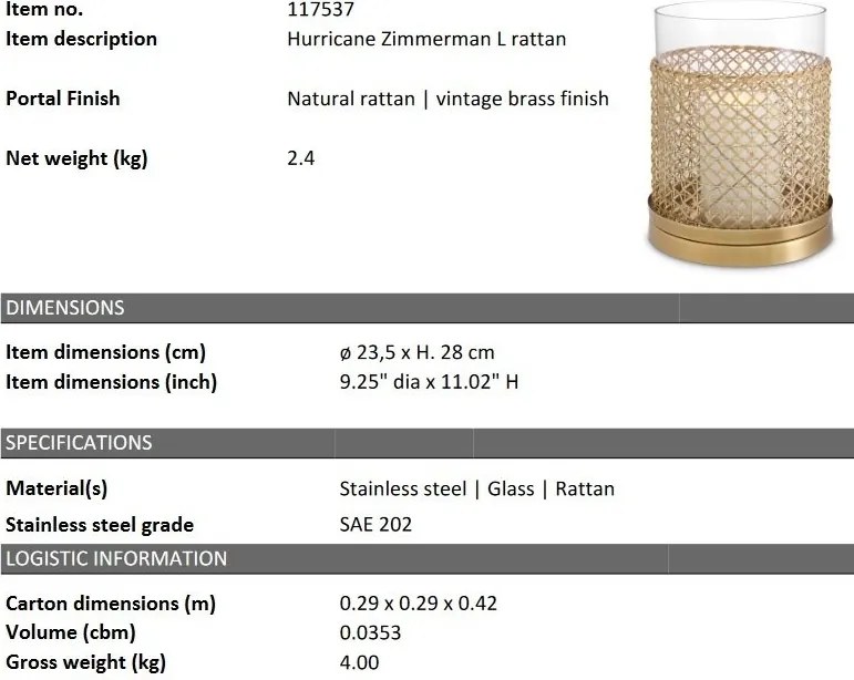 Suport lumanare design LUX Zimmerman L