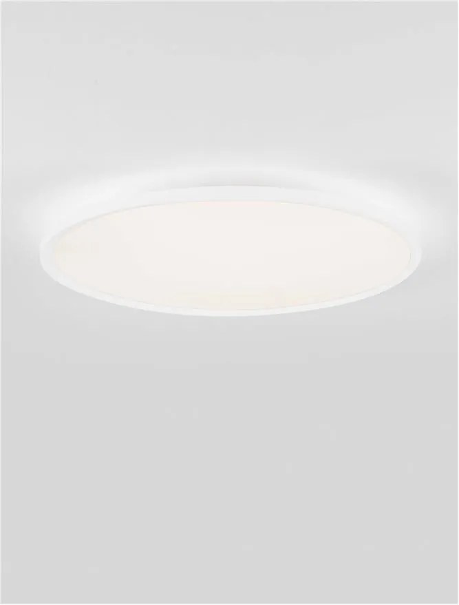 Plafoniera LED design slim ALMIRA alba D-60cm