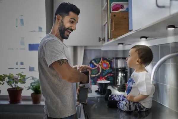 Osram - Set 3x corpuri LED pentru montaj sub dulap UNDERCABINET LED/3W/230V 3000K negru