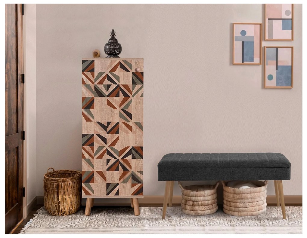 Mobilier Hol Beside 23 (stejar sonoma + antracit) . 1093987