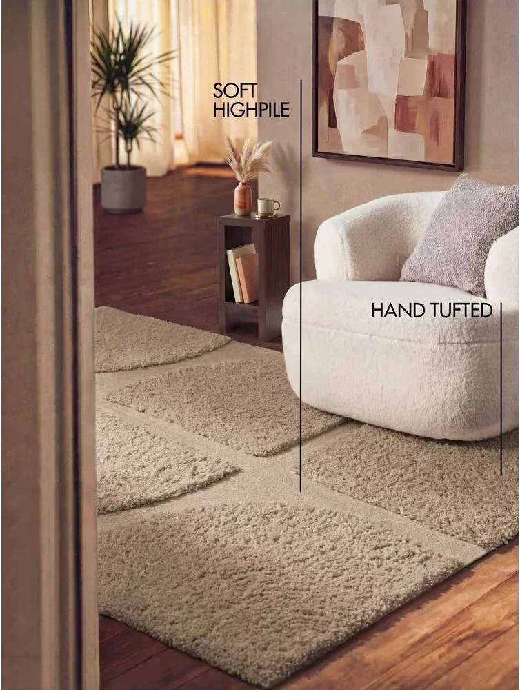 Covor bej țesut manual 80x150 cm Lambeth Jasper – Ted Baker