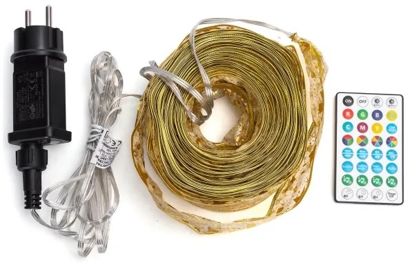 Aigostar - Ghirlandă luminoasă de Crăciun LED RGBICW pentru exterior, 100 LED, 10 W, 230 V, 10 m, IP44 + telecomandă