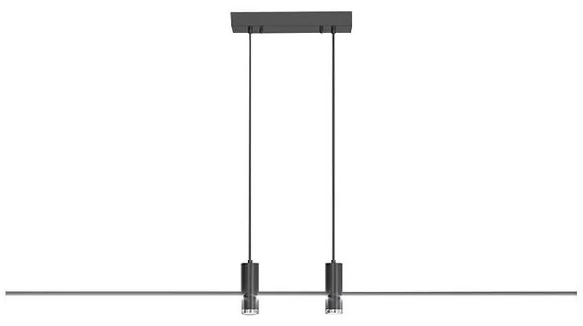 Lustră LED pe cablu LED/19W/230V 4000K negru