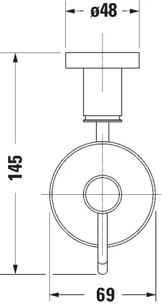 Duravit 99161000 – Dozator de săpun montat pe perete D-CODE, 390 ml, sticlă mată / crom lucios