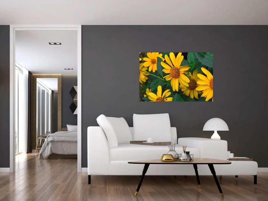 Tablou cu flori galbene (90x60 cm)