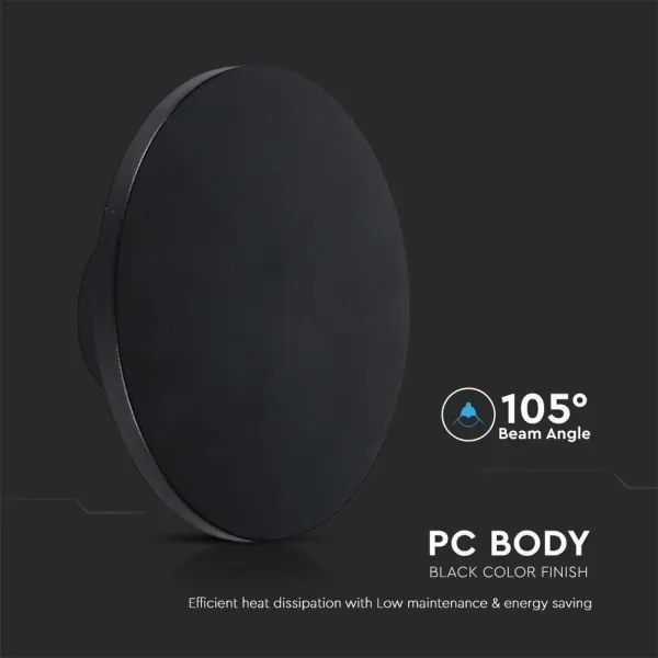 Aplică LED de exterior LED/12W/230V 3000K IP65 negru