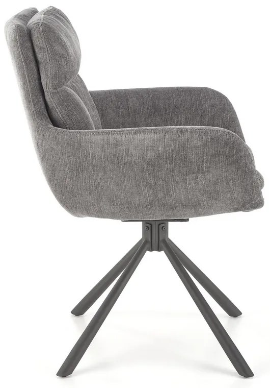 Scaun de bucaterie Leary, gri