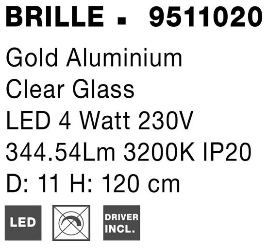 Pendul LED modern design elegant BRILLE