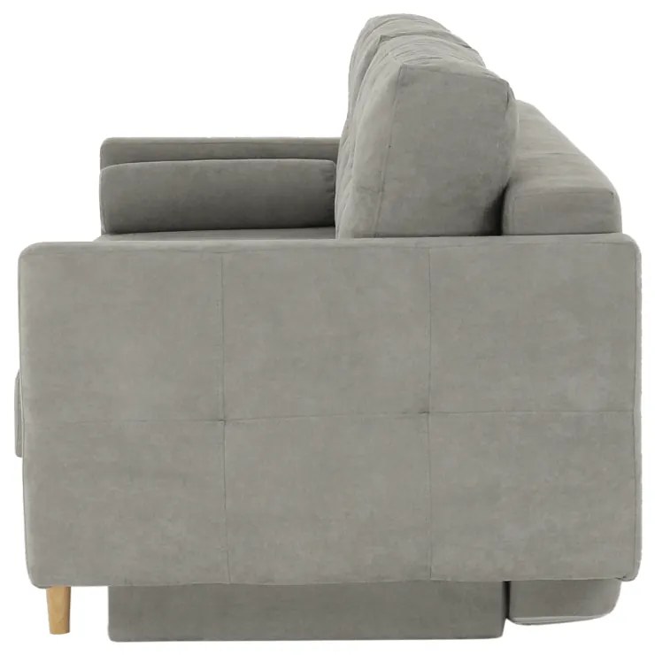 Canapea extensibilă, gri textil Queens, AURELIA
